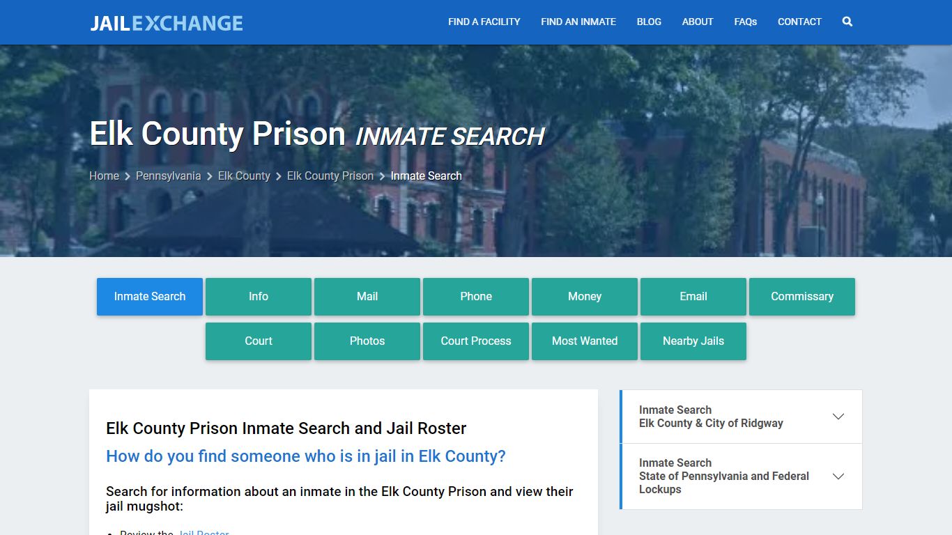 Inmate Search: Roster & Mugshots - Elk County Prison, PA - Jail Exchange